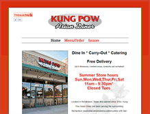 Tablet Screenshot of kungpowdiner.com